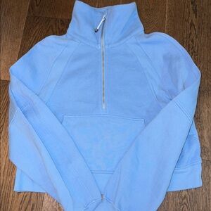 lululemon Scuba Oversized Funnel-Neck Half Zip, Aero Blue, XS/S